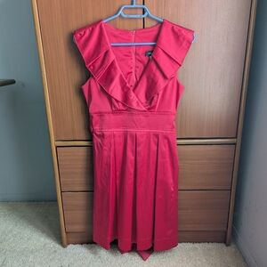 Raspberry coloured V-neck Teeze Me dress size junior's 5 (women's S)